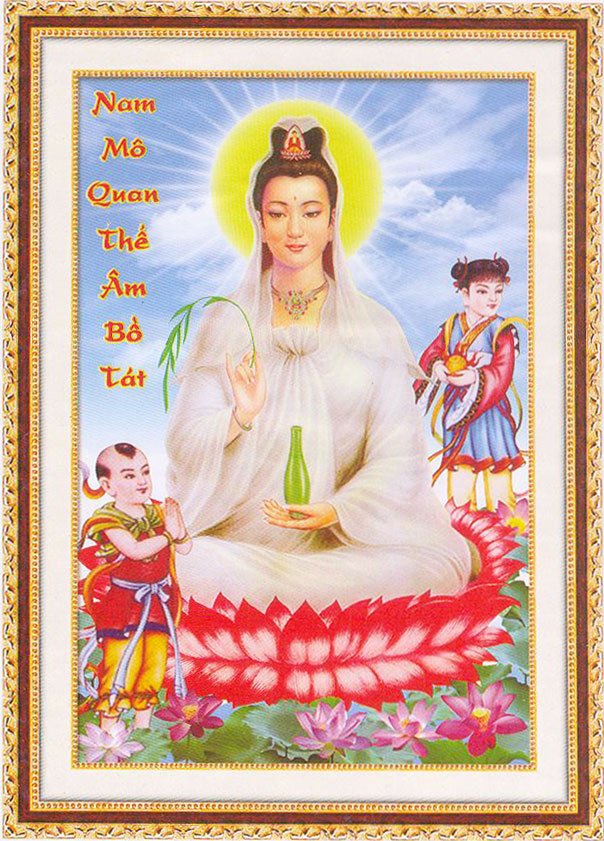 Tranh Đính Đá ABC 3D Nam Mô Quan Thế Âm Bồ Tát
