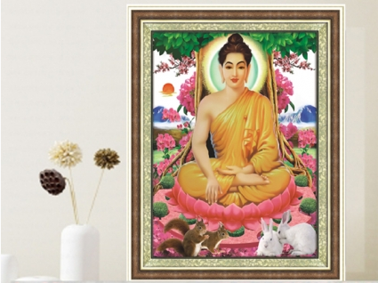 Tranh Đinh Đá Phật ABC 3D Phật Thích Ca Mâu Ni