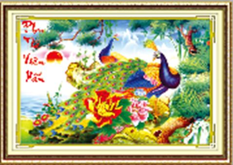 Tranh Đính Đá Phu Thê Viên Mãn 1