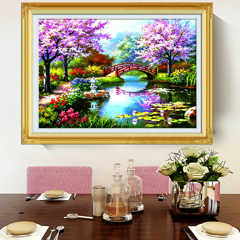 Tranh Đính Đá ABC 3D Cảnh Đẹp Momiji-gari