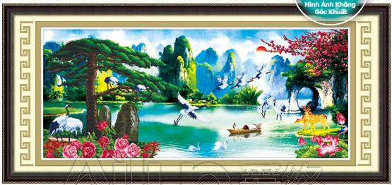 Tranh Đinh Đá ABC 3D Non Nước Hữu Tình