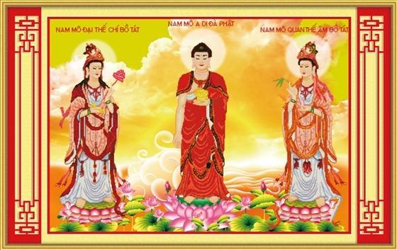 Tranh Đính Đá ABC 3D Tam Thế Phật