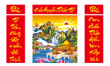 Tranh Thêu Chữ Thập 3D Cửu Huyền Thất Tổ