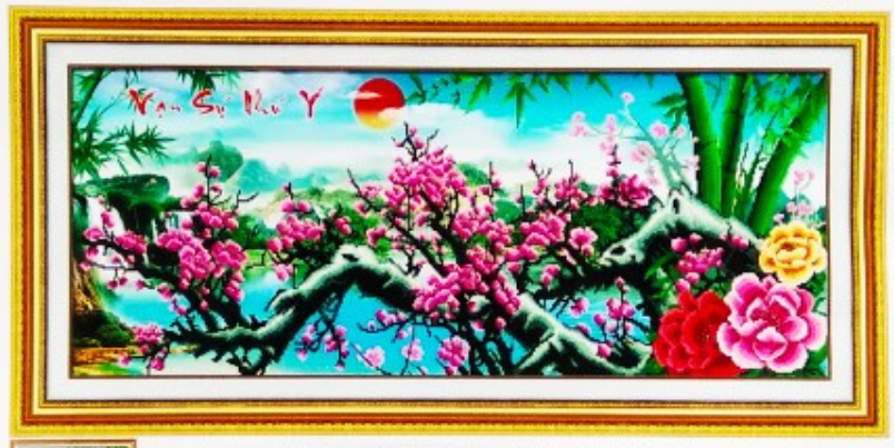 TRANH THÊU CHỮ THẬP 3D VẠN SỰ NHƯ Ý