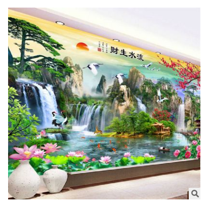 Tranh Thêu Chữ Thập (CHỈ LỤA) Thiên Nhiên Giao Hoà