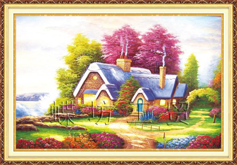 Tranh Thêu Chữ Thập Villa Cozy 1